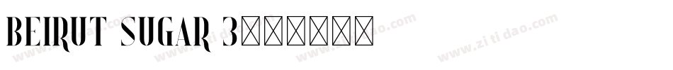 Beirut Sugar 3字体转换